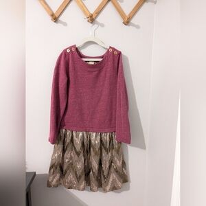 Anthem of the Ants Chevron Sequin & Sweater Dress